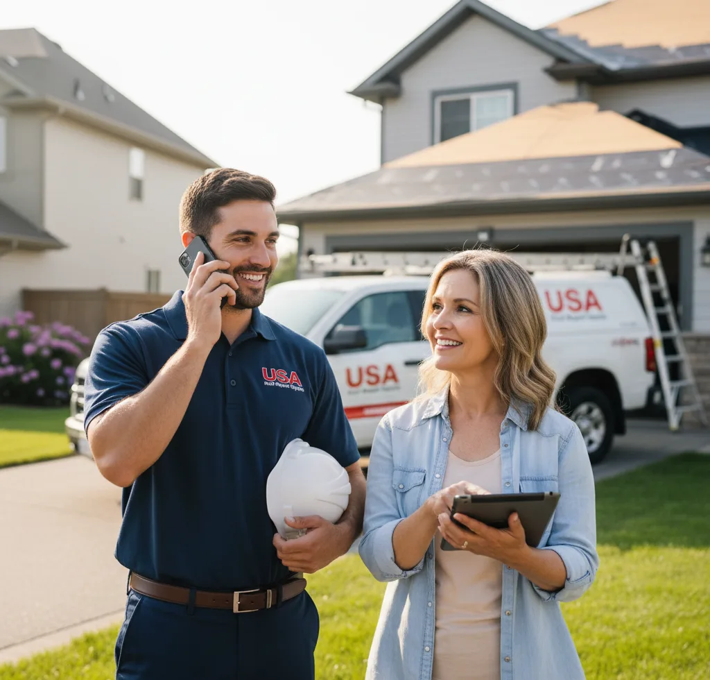 USA Roof Repair Experts customer support in Rhinelander